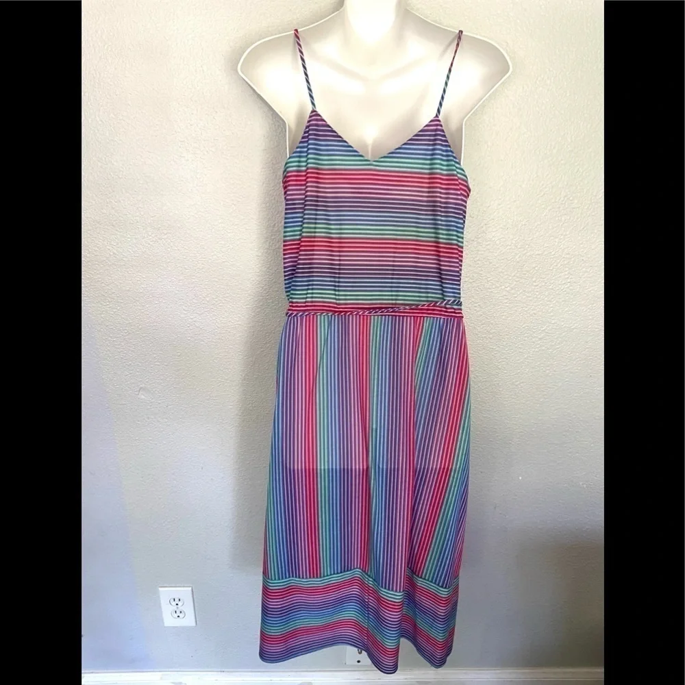 BETSYS THINGS girls vintage striped multicolor sleeveless sundress size 9